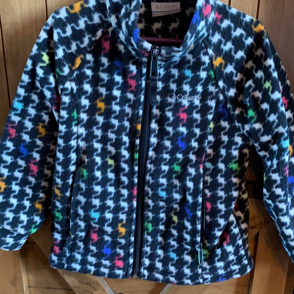 Girls fleece Columbia zip up jacket